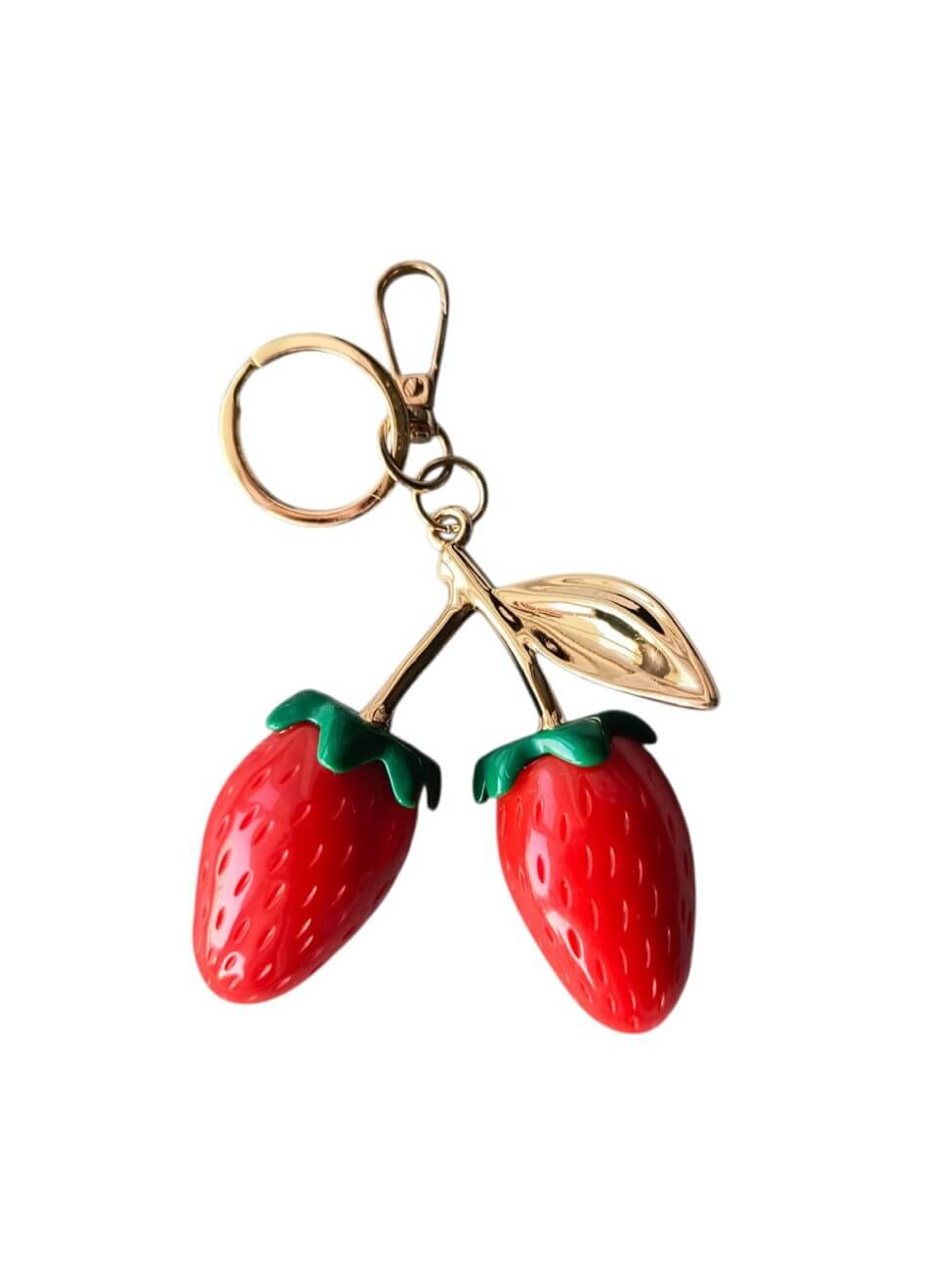 Κρίκος μπρελοκ με φράουλα