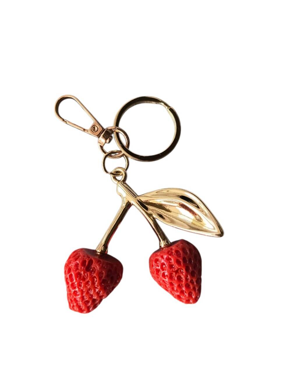 Κρίκος μπρελοκ με φράουλα